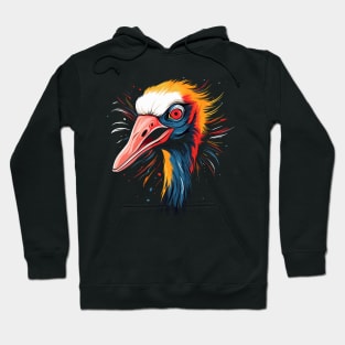 Whooping Crane Smiling Hoodie